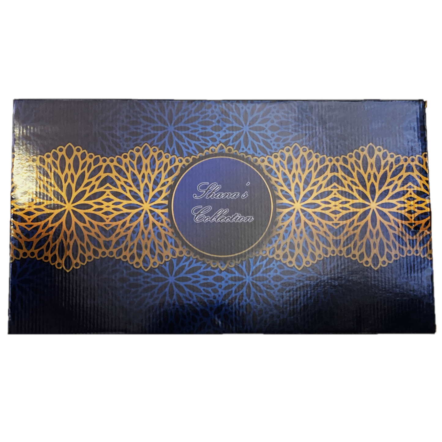 2 PC Golden Round Tray