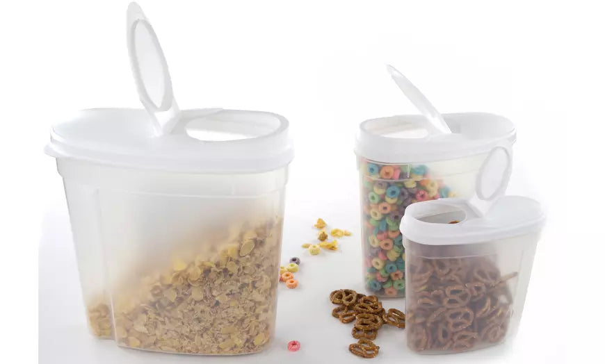 3 PC Green Cereal Container Set