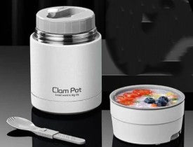 800ml White Braised Burning Thermo Stainless Steel Cup