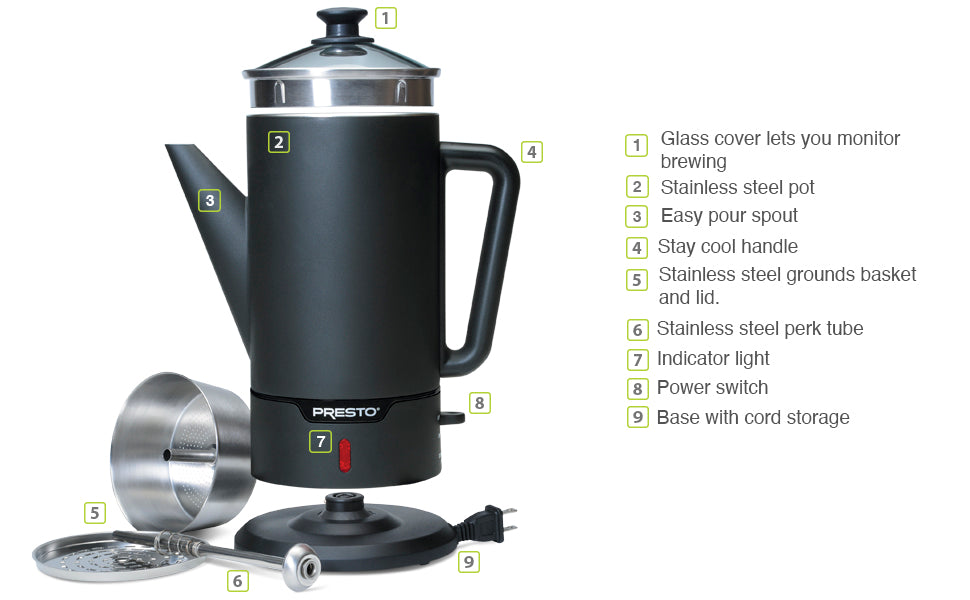 Presto Cordless 12 Cup Coffee Maker