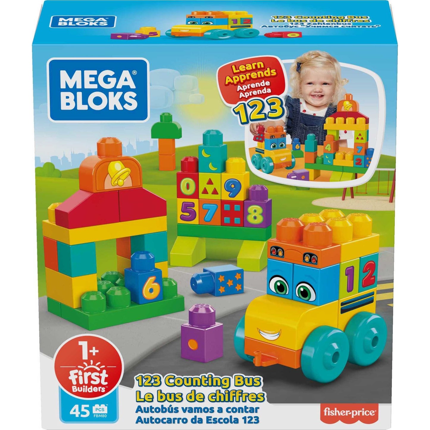 Fisher Price Mega Bloks 123 Counting Bus
