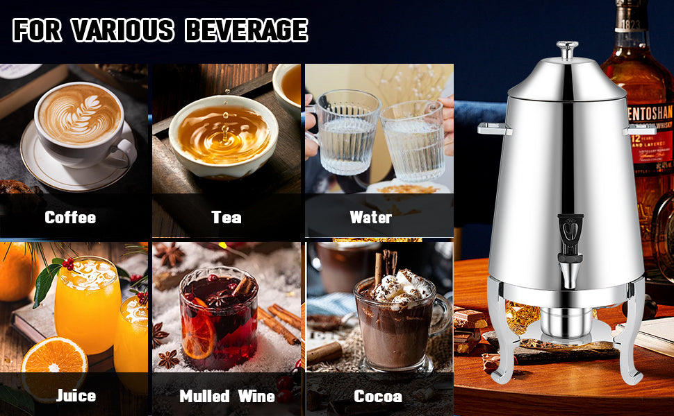 13L Stainless Steel Coffee Urn