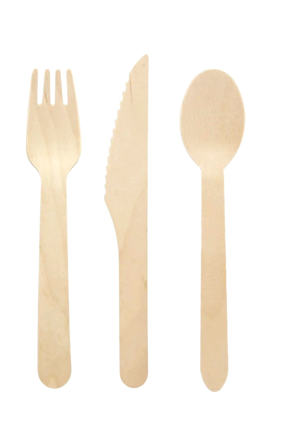 24 PC Wooden Assorted Cutlery