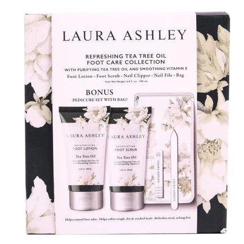 Laura Ashley Refreshing Tea Tree Oil Foot Care Collection