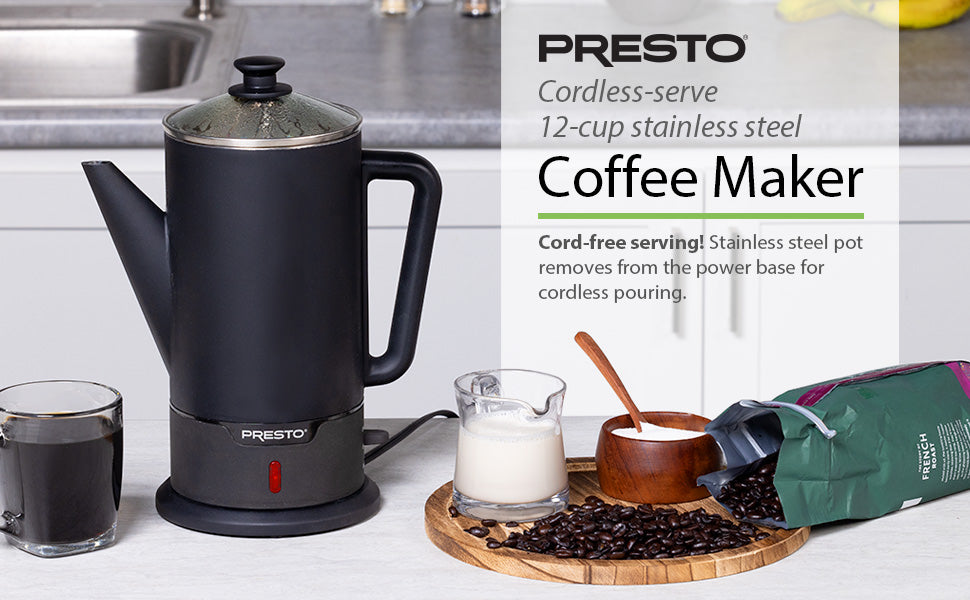 Presto Cordless 12 Cup Coffee Maker