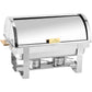 9L Chafer with Roll-top Lid & Chafing Fuel Heat