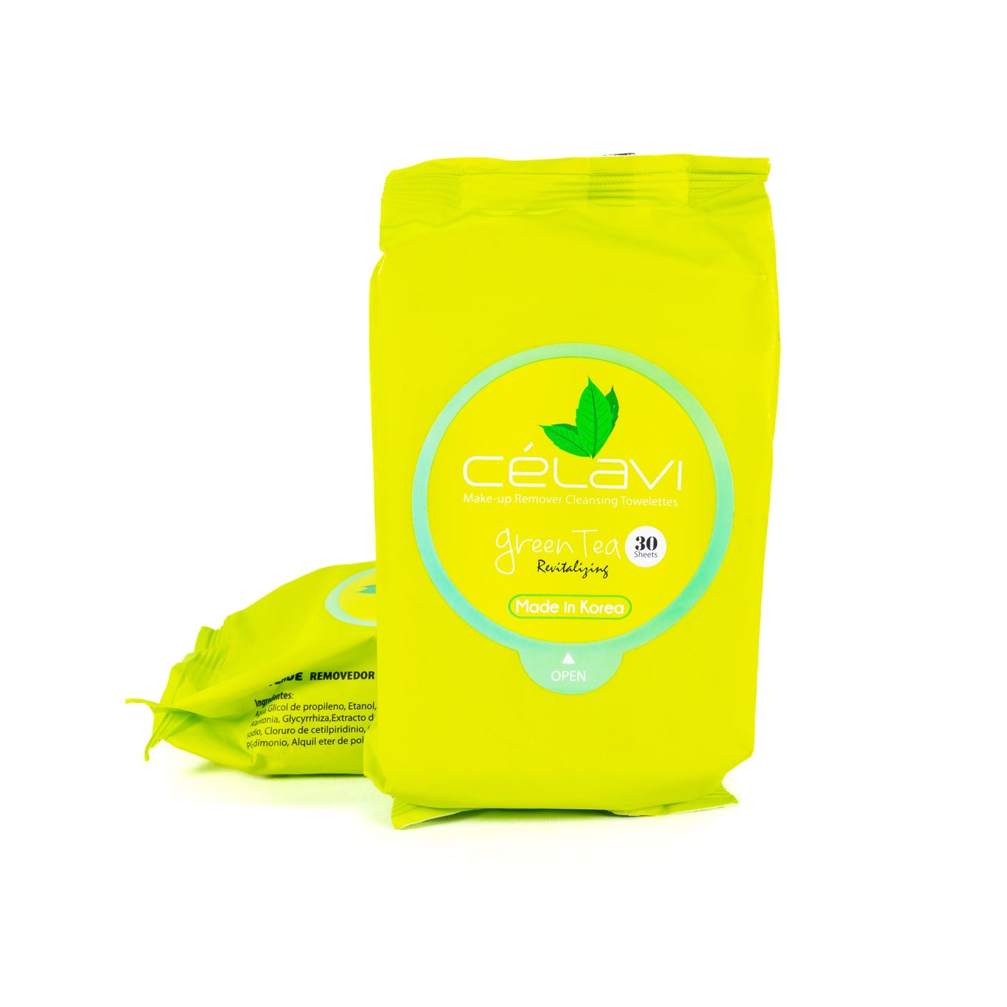Celavi Green Tea Makeup Remover Cleansing Wipes (Pack of 2)