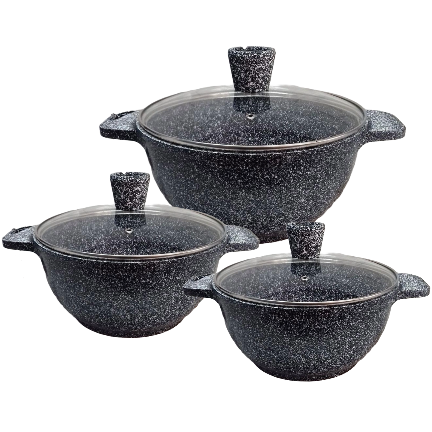 6 PC Granite Cookware Set