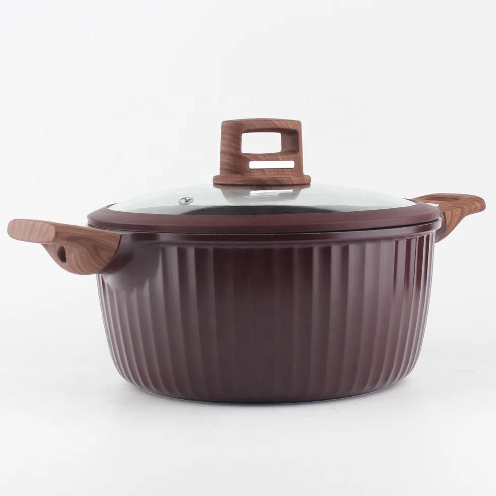 12-Piece Purple Granite Cookware Set