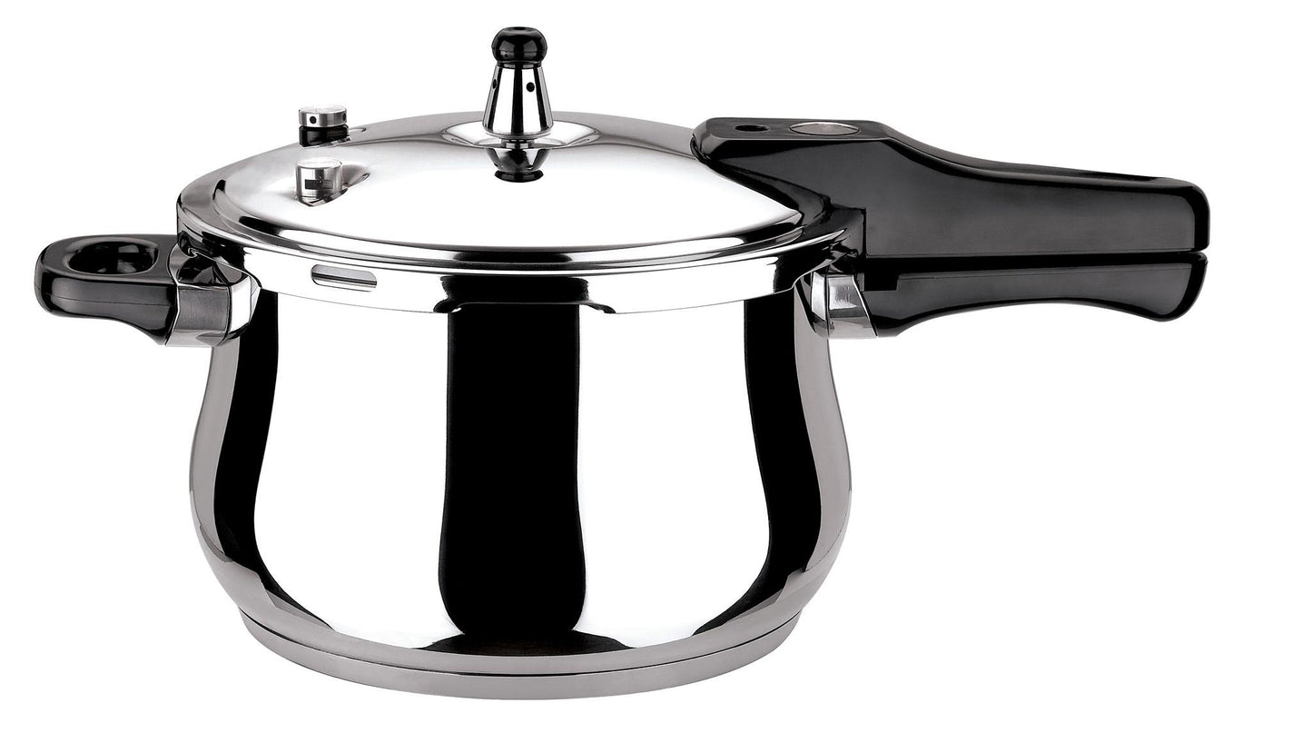 16 cm Pressure Cooker Heavy Duty Double Bottom with Extra Plastic Ring