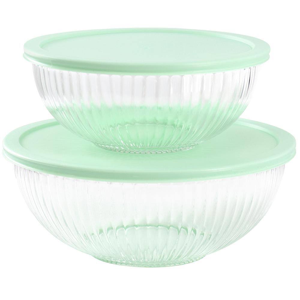 4 PC Martha Stewart Glass Bowl Set