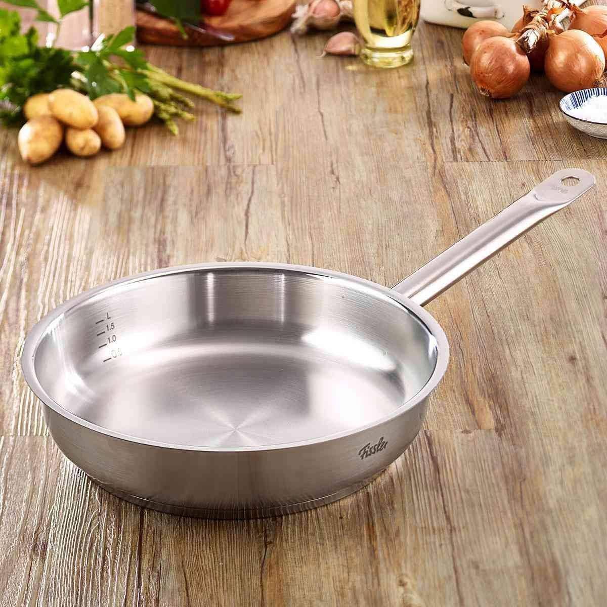 8 IN Stainless Steel Skillet Set with Wooden Spoon FREEBIE