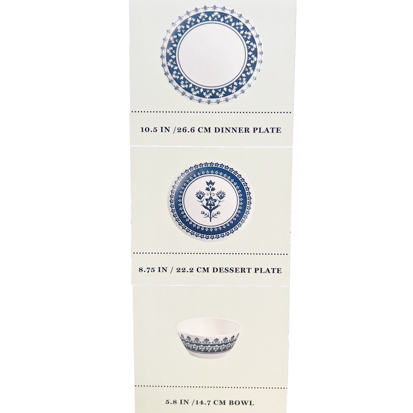 12 PC Blue Martha Stewart Dinnerware Set with 24 PC Cutlery Set