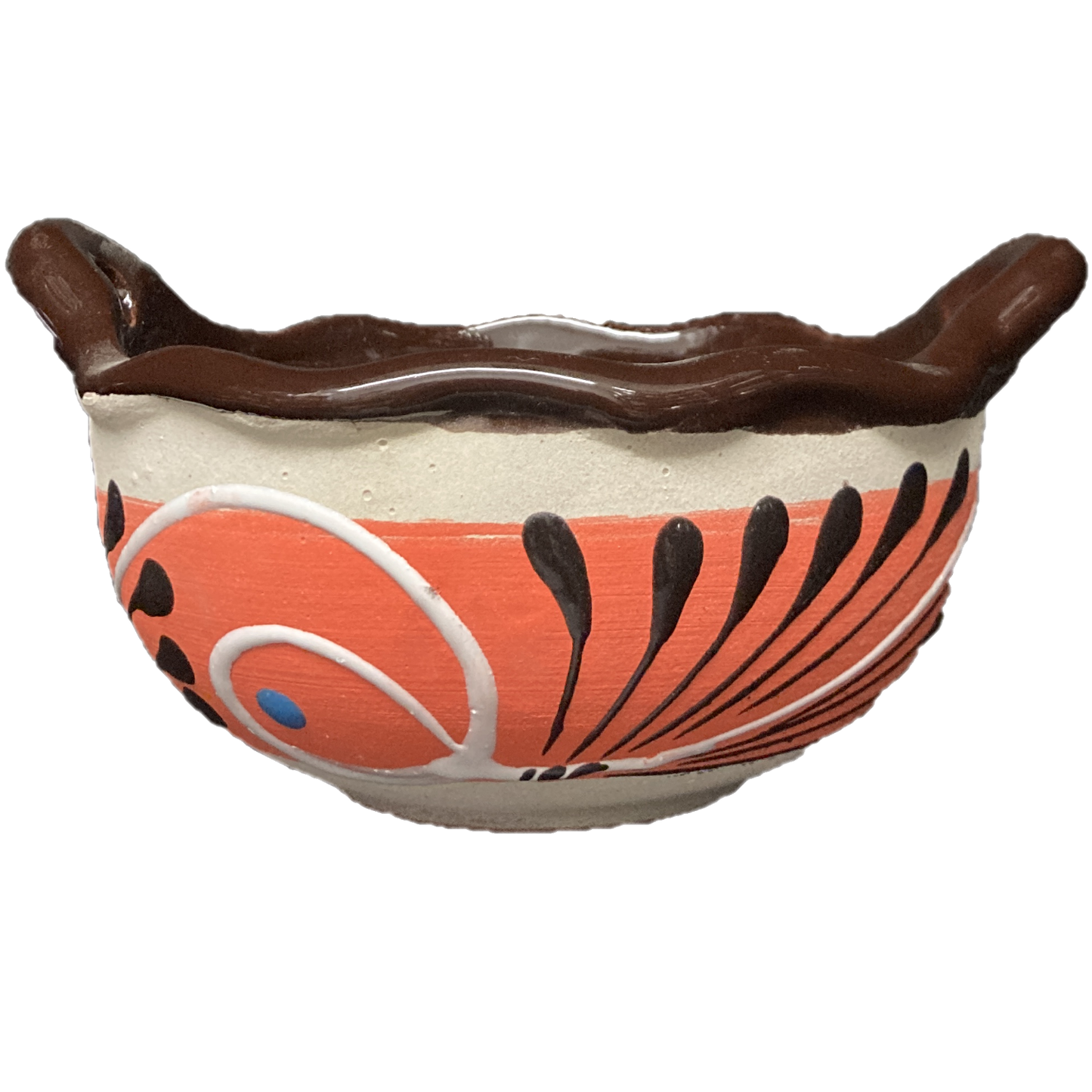 Orange Handmade Serving Bowl