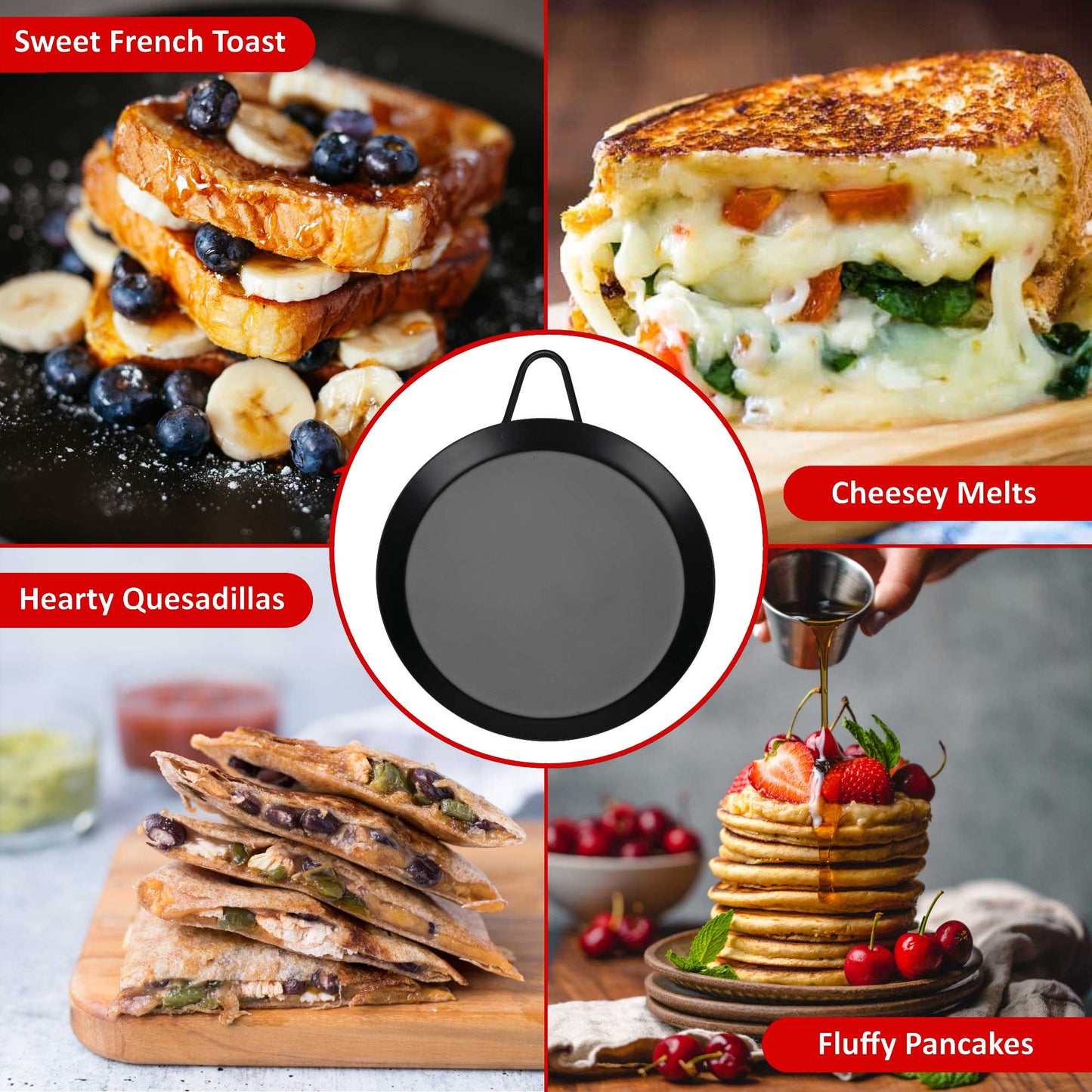 8.5” Brentwood Round Griddle Comal