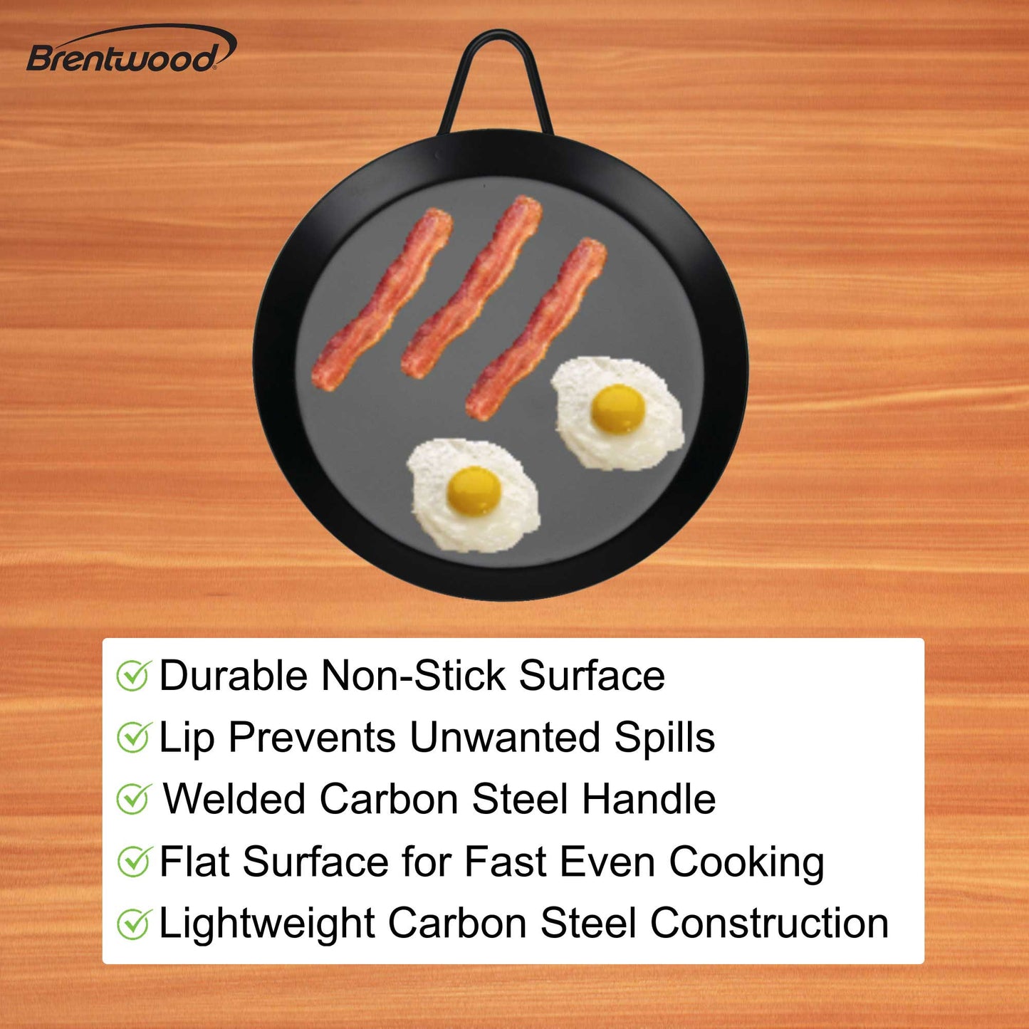 8.5” Brentwood Round Griddle Comal