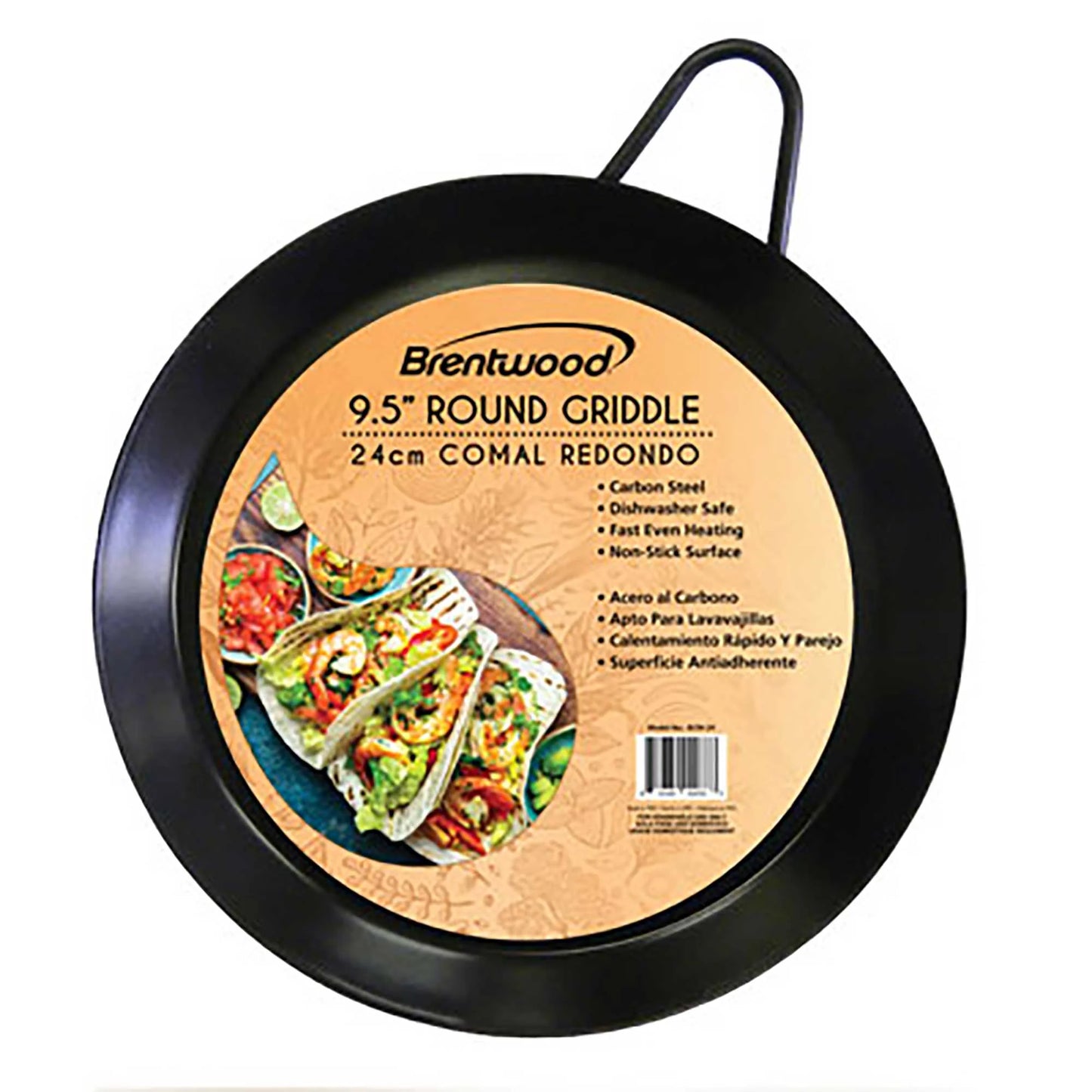 9.5" Brentwood Round Griddle Comal