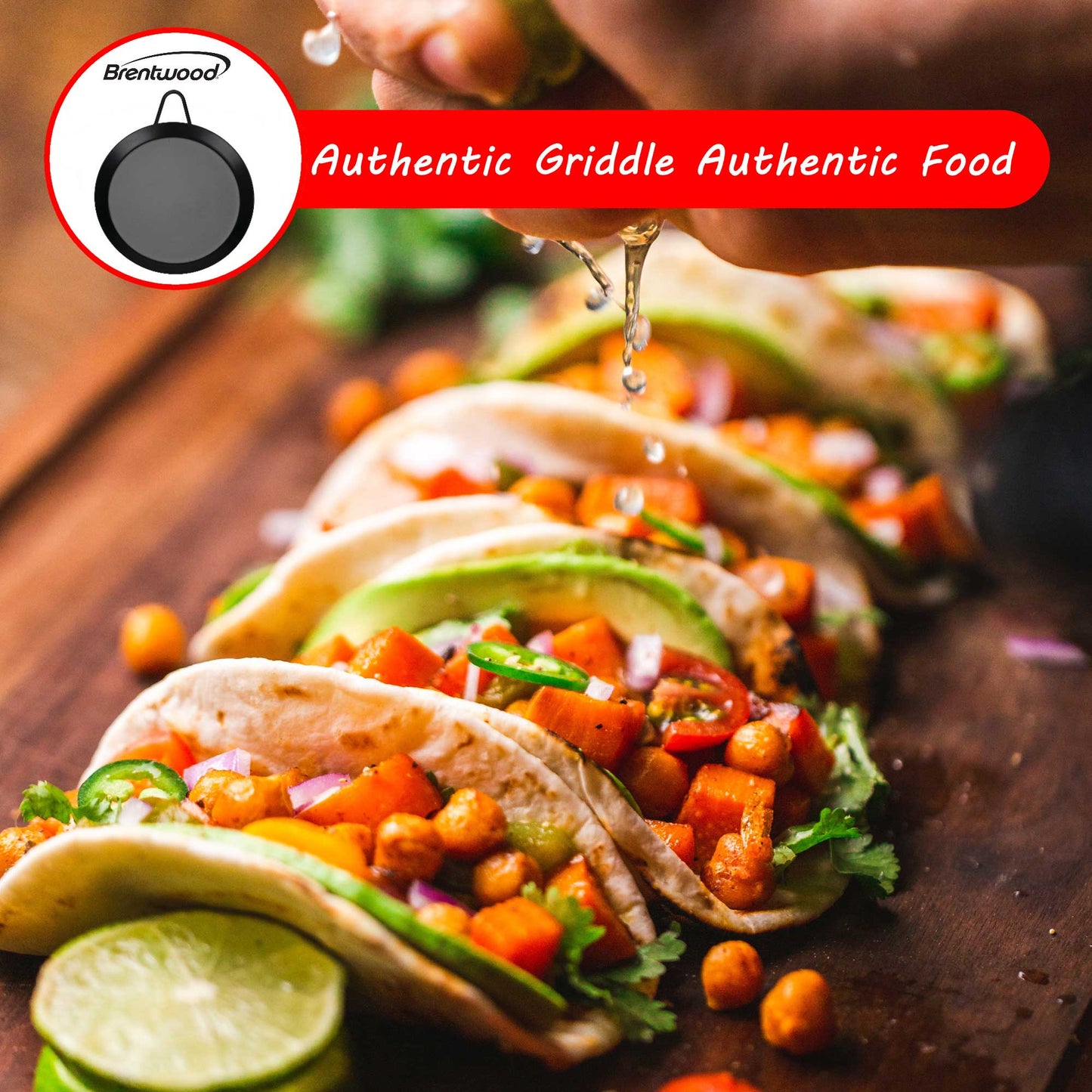 8.5” Brentwood Round Griddle Comal
