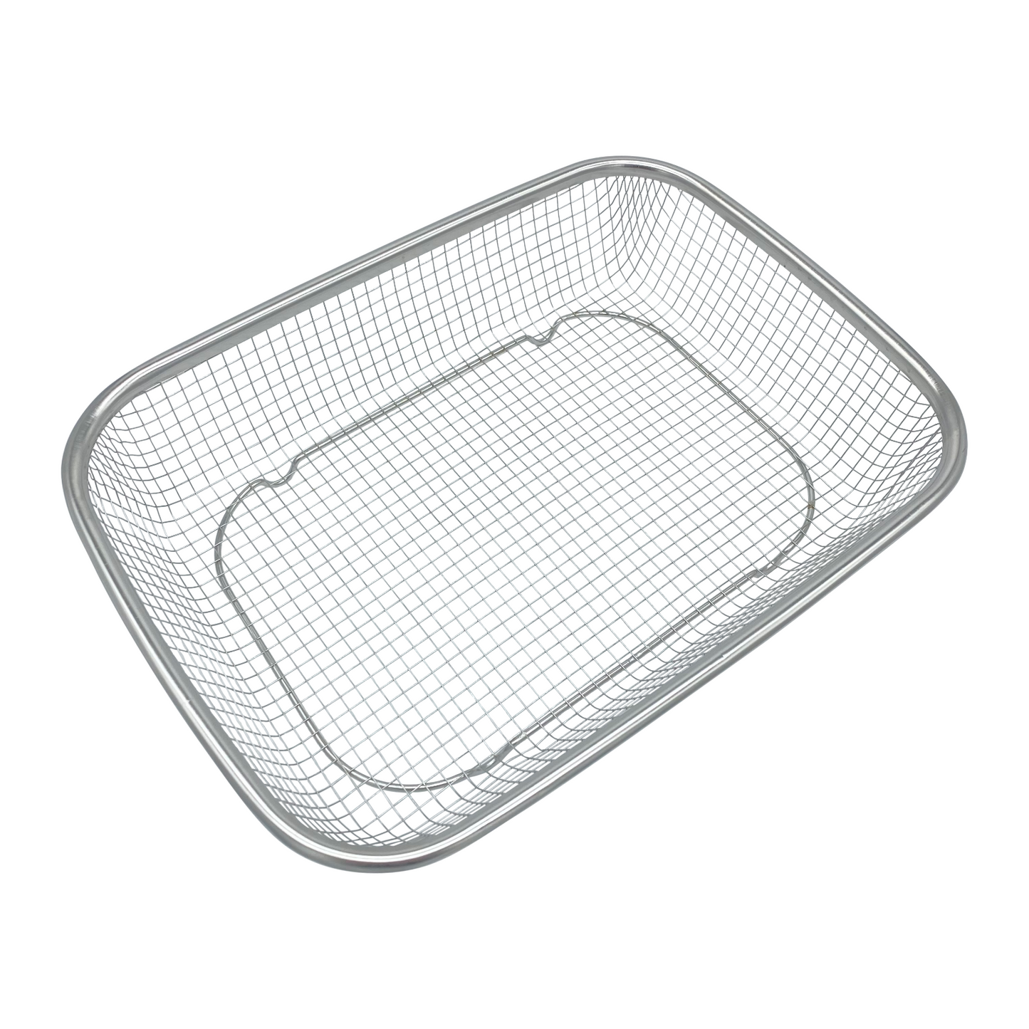 Stainless Steel Mesh Rectangle Colander Strainer Basket