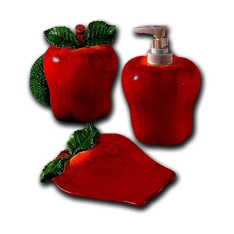 4 PC Apple Counter Top Set