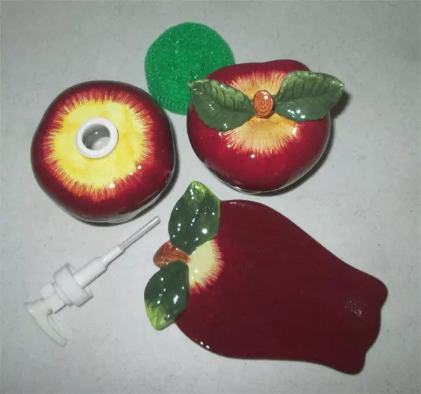 4 PC Apple Counter Top Set