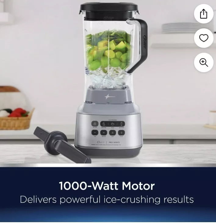 9-Cup Oster XL Professional Blender with Jar, 7- Speeds, 5-Cup Food Processor and Tamper Included