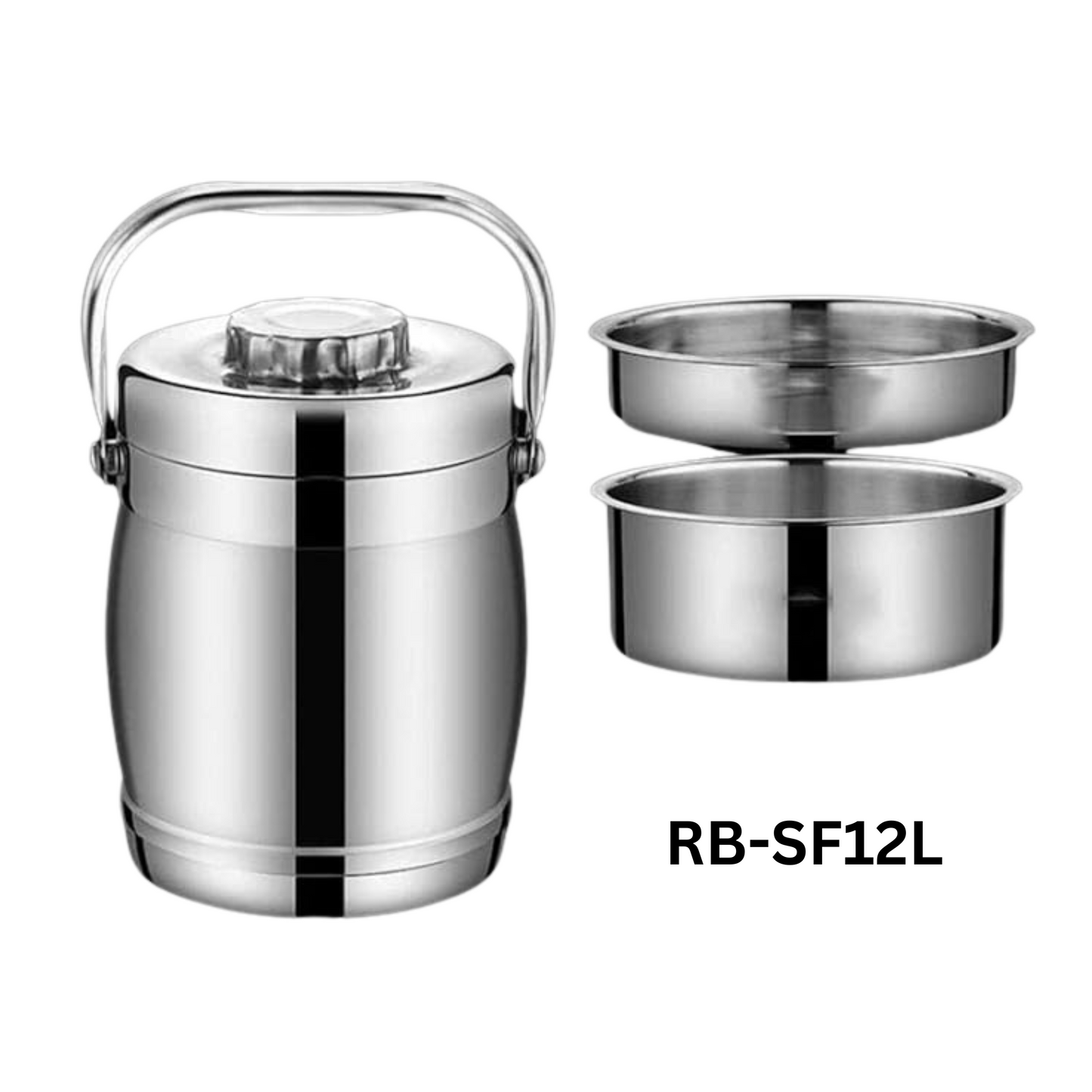 1.2 L Insulated Stainless Steel 304 Hot and Cold 2-pc Food Container