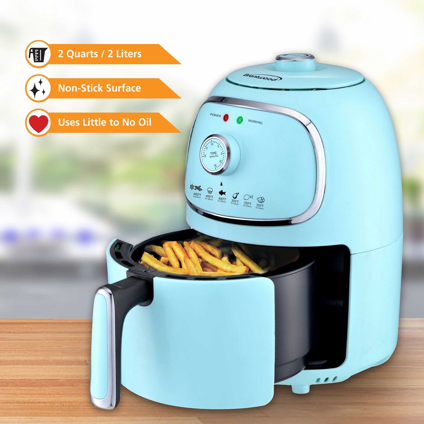 2 QT Brentwood Electric Air Fryer
