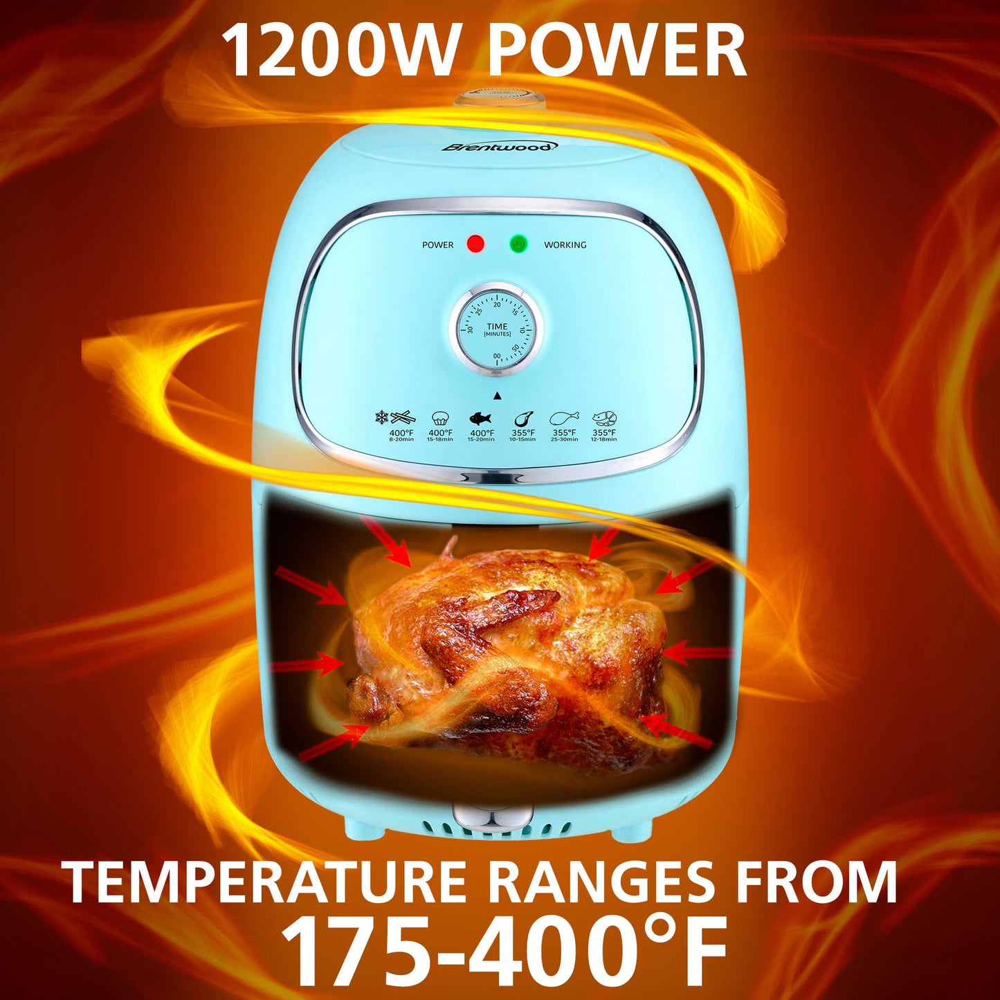 2 QT Brentwood Electric Air Fryer