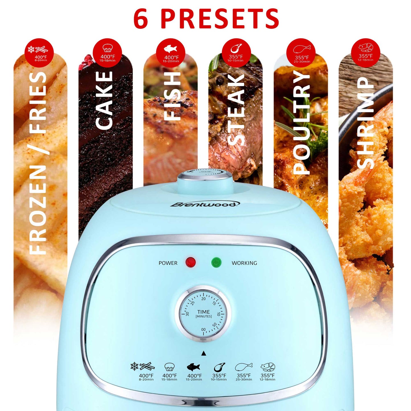2 QT Brentwood Electric Air Fryer