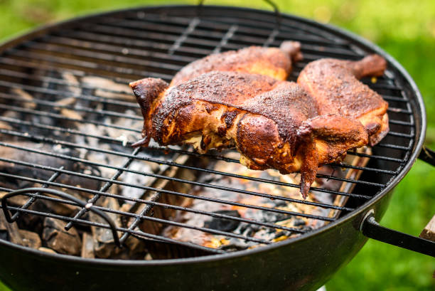 16" Round Portable BBQ Charcoal Grill Set (Free Gifts: Grilling Skillet & 3 Spices)