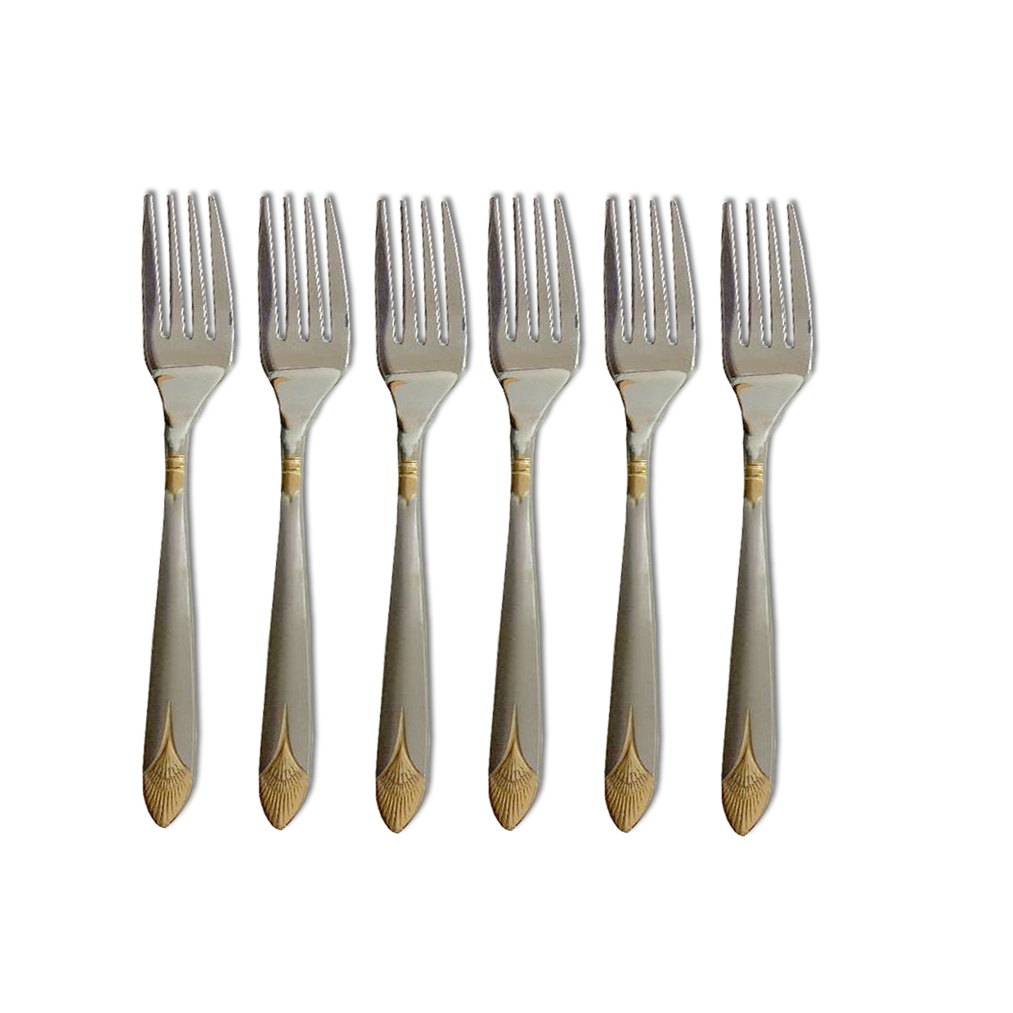 24 PC Silver & Gold Flatware Cutlery Set