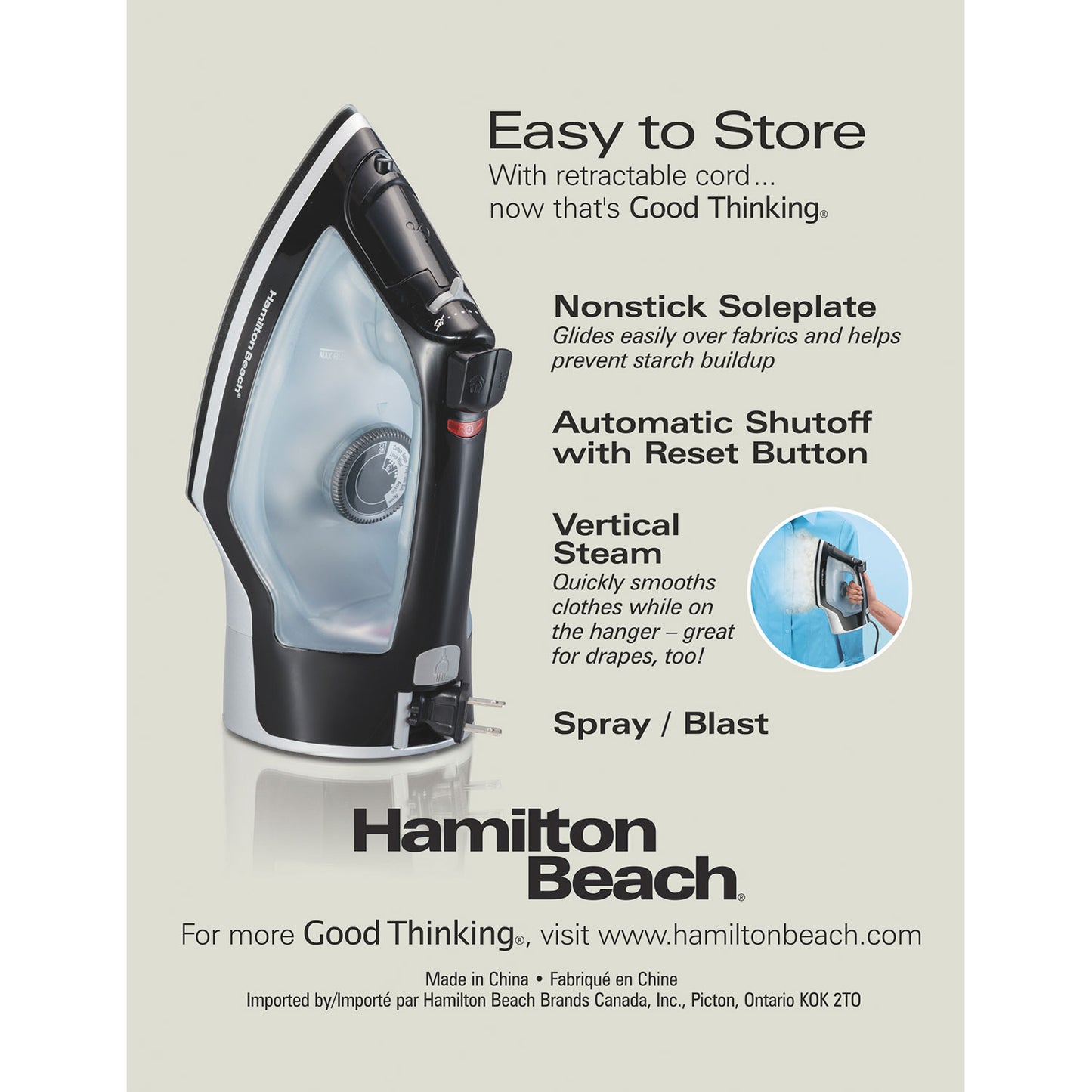 Hamilton Beach Full-Size Iron
