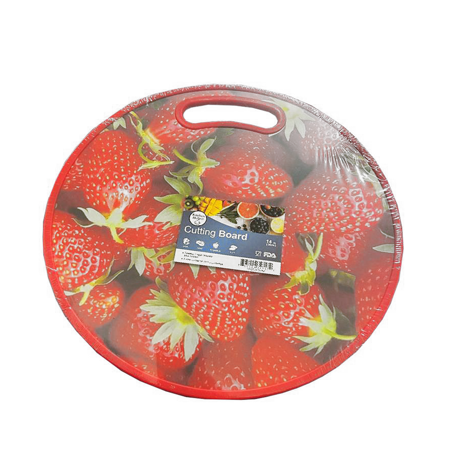 35cm Round Cutting Board-Red