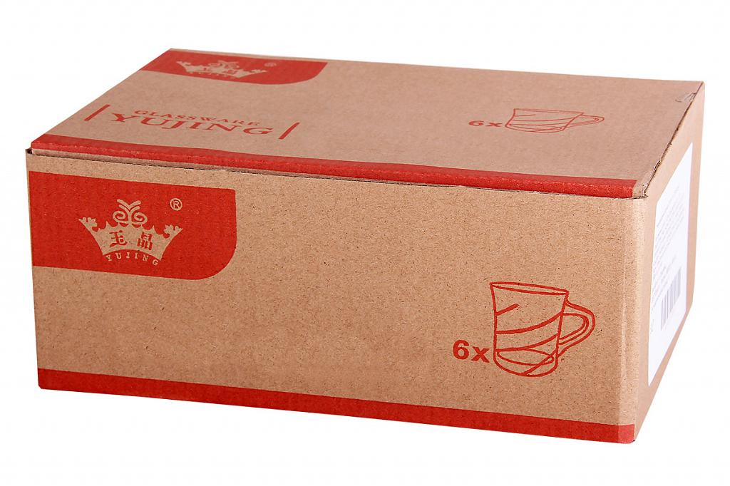 6 PC Royal Clear Tea Cup Set