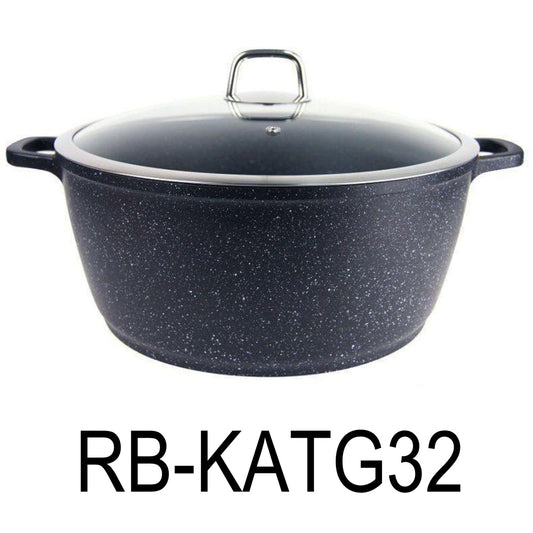 32cm Cast Marble Aluminum Casserole