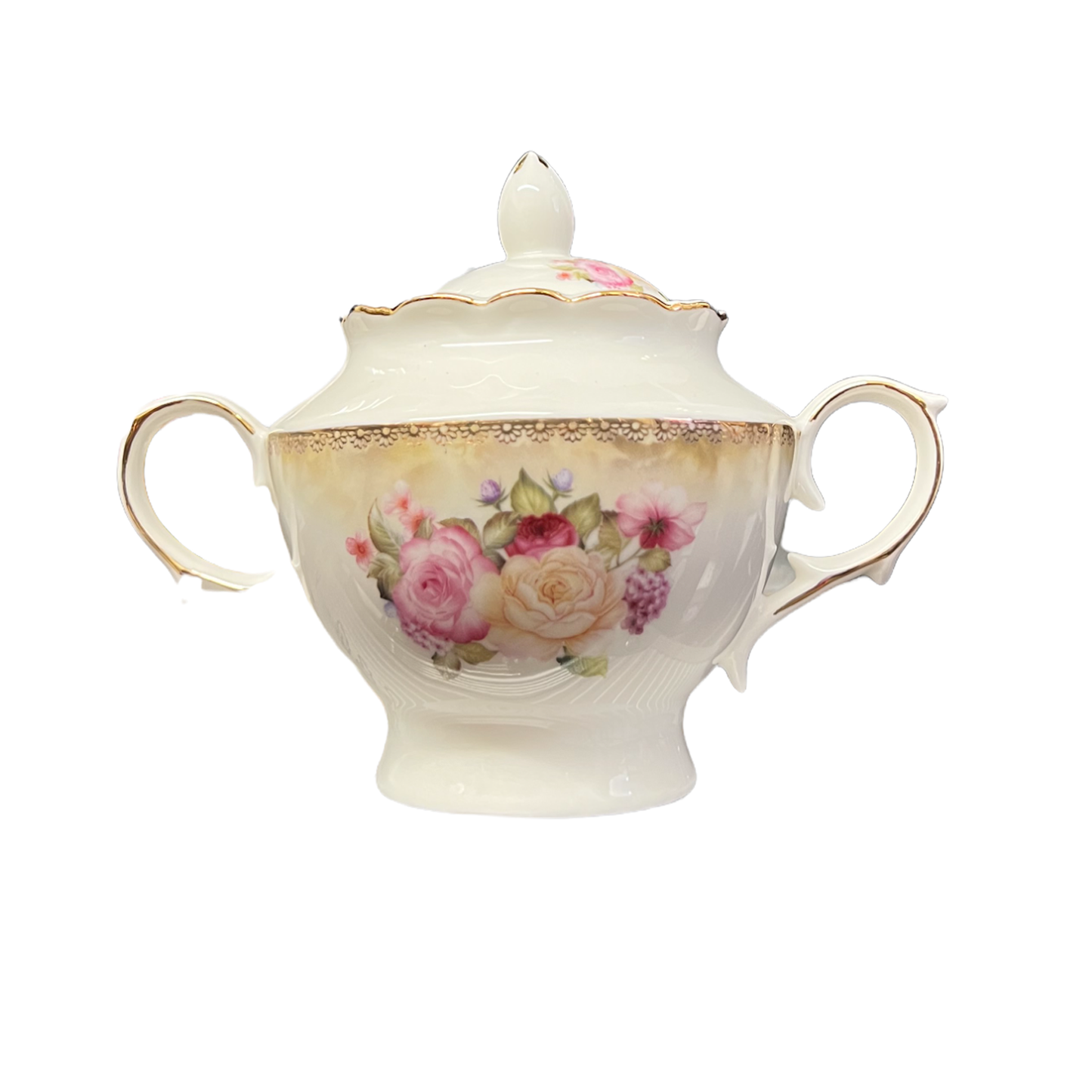 17 PC British Floral Tea Set