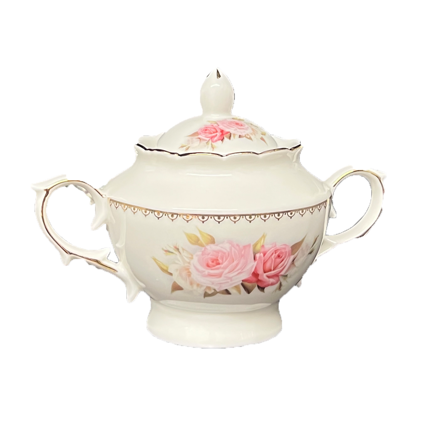 17 PC British Rose Tea Set