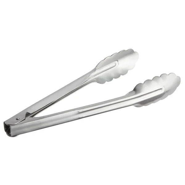 9" Heavy Duty Stainless Steel Utility Tongs