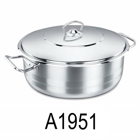 45L Stainless Steel Low Pot