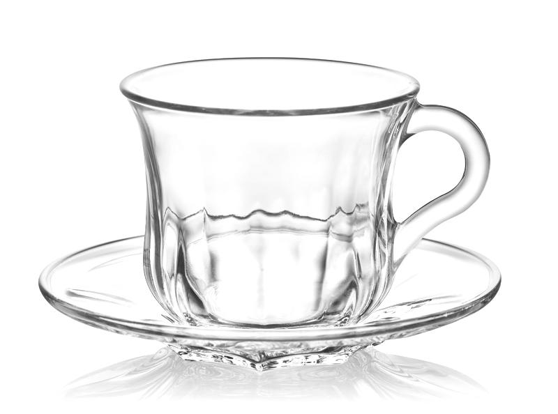 12 PC Classic Glass Cup Set