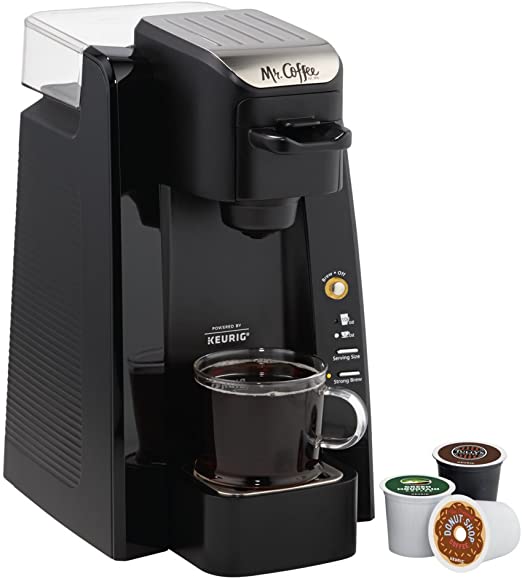 24 Oz Mr. Coffee-Black Single K-Cup Brewing System