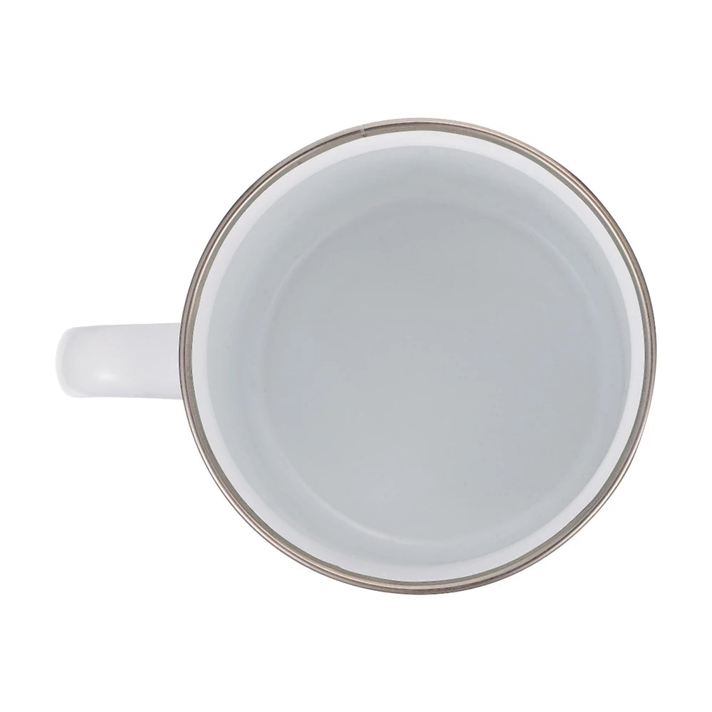 White Enamel Coffee Mug