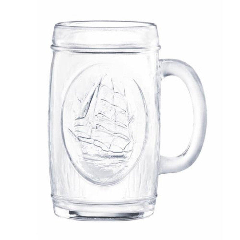 6 PC 10.5 Oz Cristar Jarro Cervecero Glasses