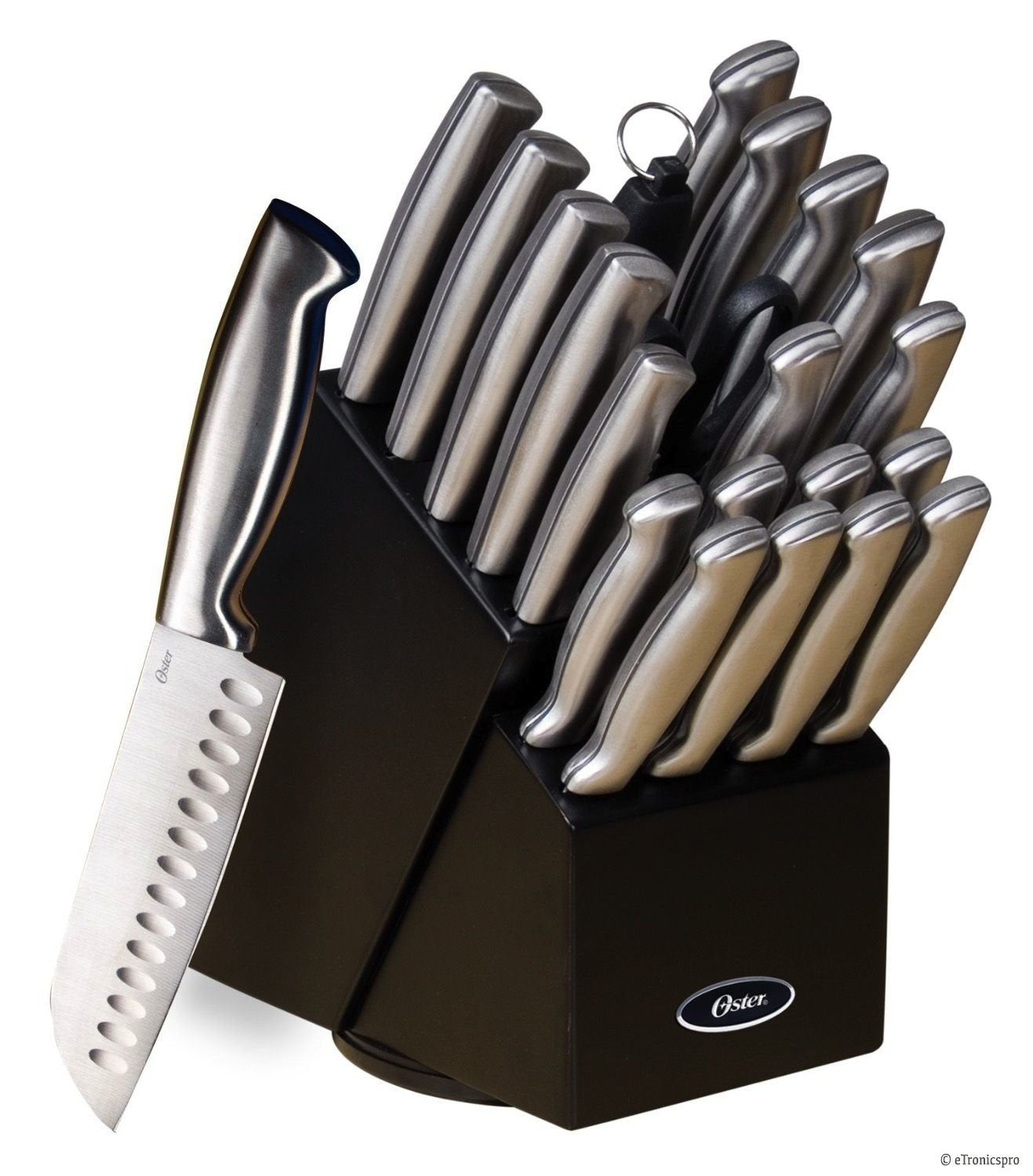 22 PC Oster Baldwyn Kitchen Knife Cutlery Block Set