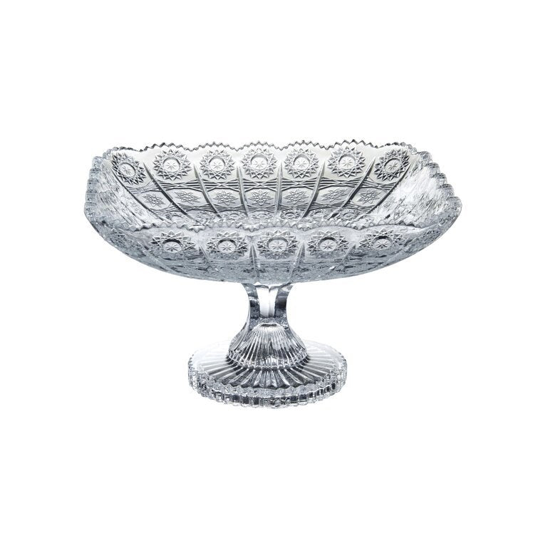 Elegant Square Glass Fruit Bowl