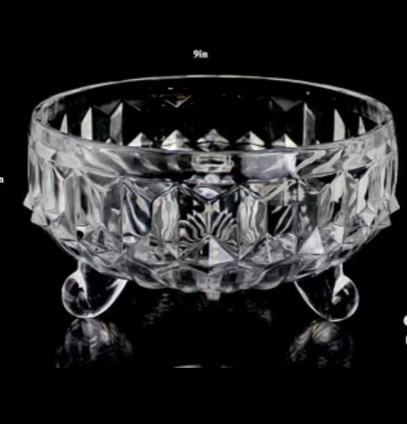 Round Crystal Fruit Bowl