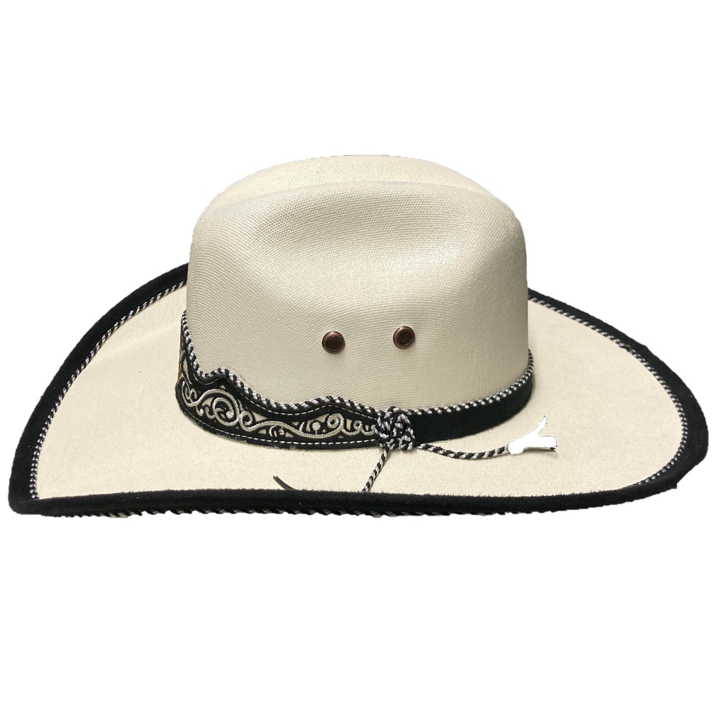 Black Beige Authentic Sahuayo Region Mexico Palm Moreno Straw Safari Cowboy Sun Hat