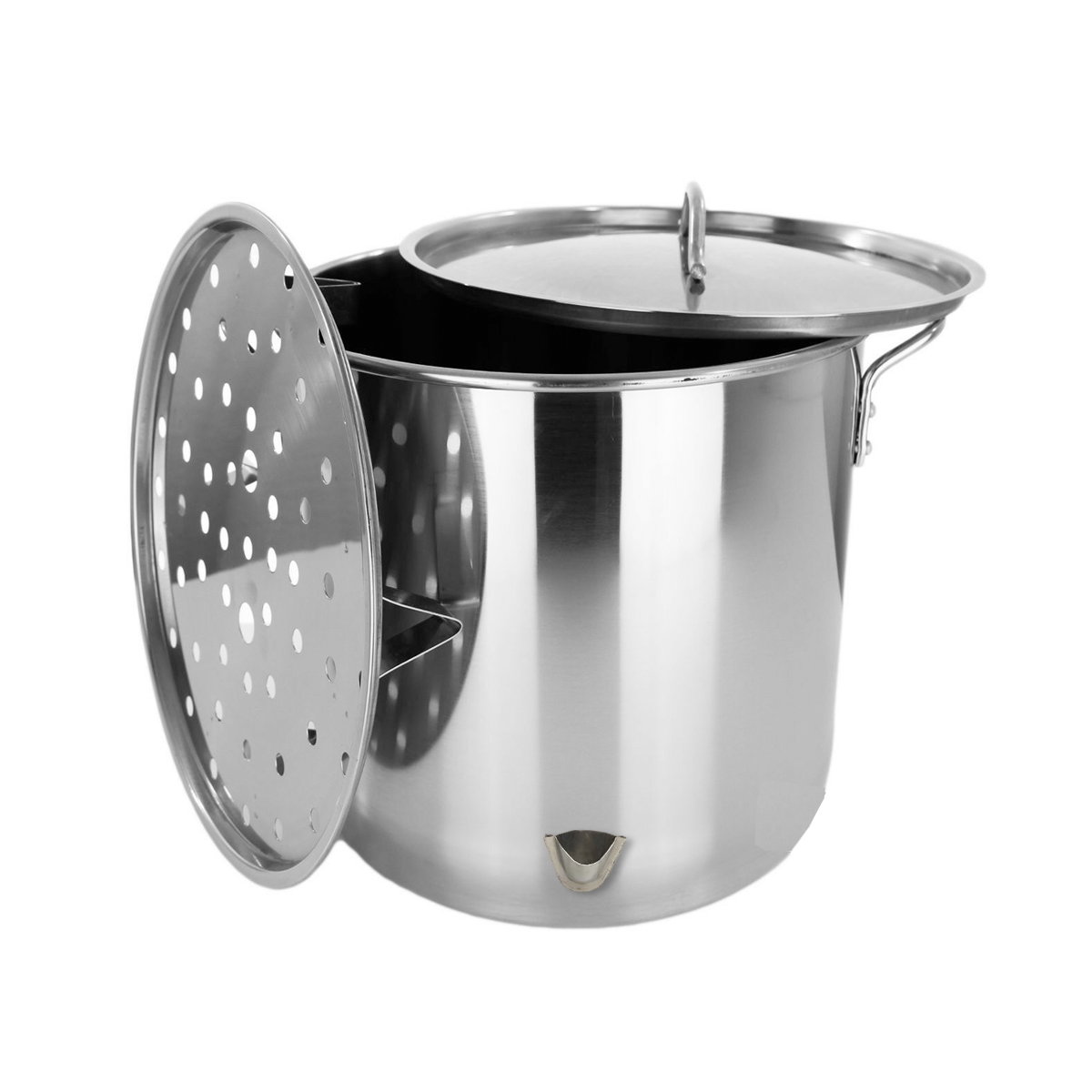52 QT Tamales Stock Pot With Steamer & Divider