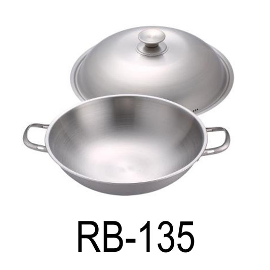 13.5" Stainless Steel Soup Pot With Lid & Steamer Rack